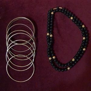 🌹Necklace and Bangle Bracelet Bundle